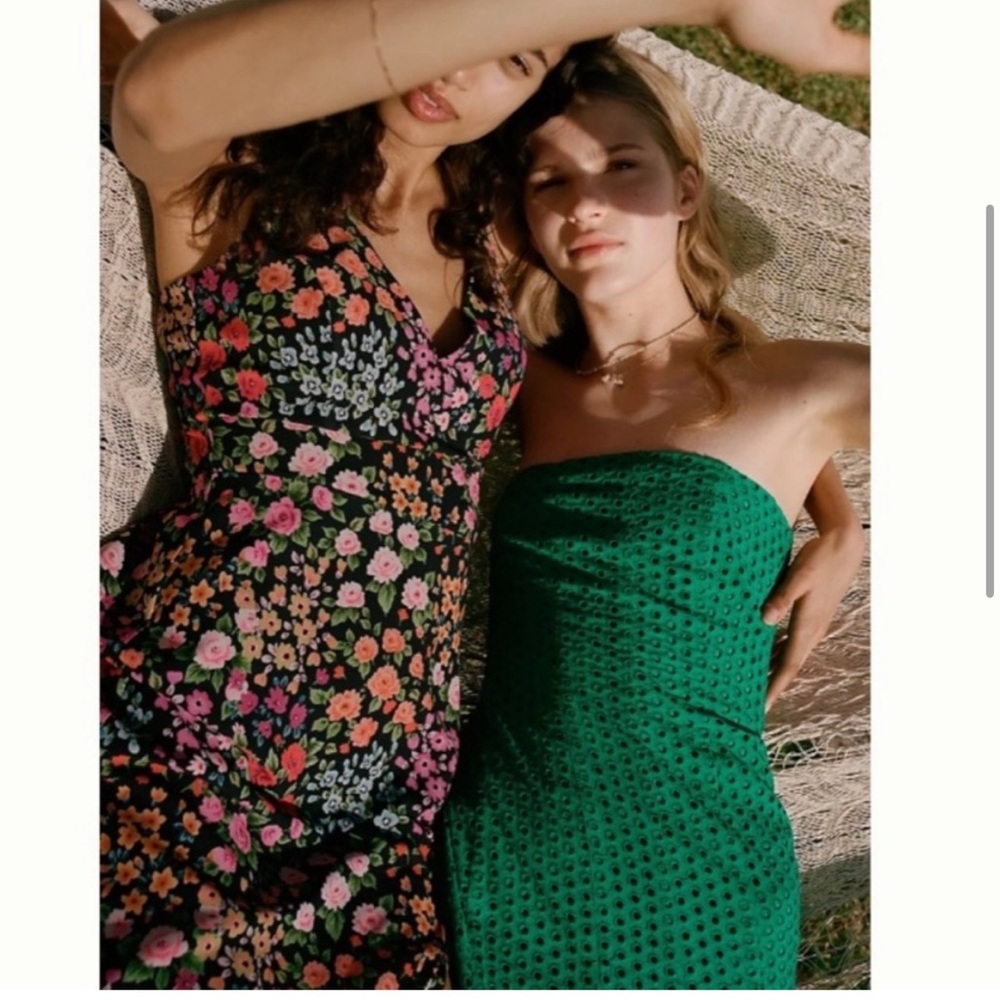 Anthropologie Mauve Lelia Eyelet Midi Dress Size 12